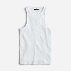 J Crew Ribbed Tank Top White Women Size XS